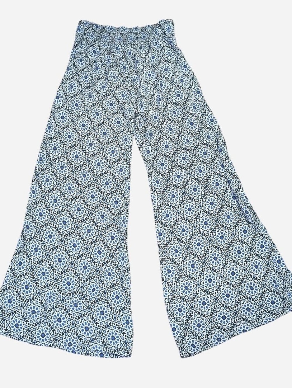 Ava Sky Fighting Eel Hawaii flowy wide leg bottoms pants Fez Geometric Starry